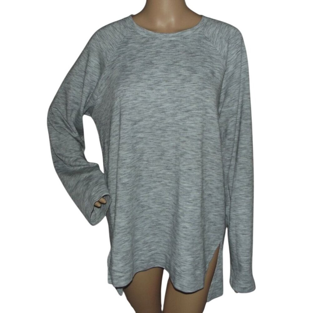 Half Moon by Modern Movement Sleep Shirt Womens Size XL gray heather knit pajama